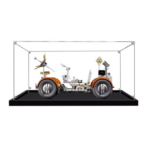 Figures Display Box for LEGO 42182 for Apolllo Lunar Roviing Vehicle LRV Acrylic Dustproof Transparent Custom Display Case No Model black2mm
