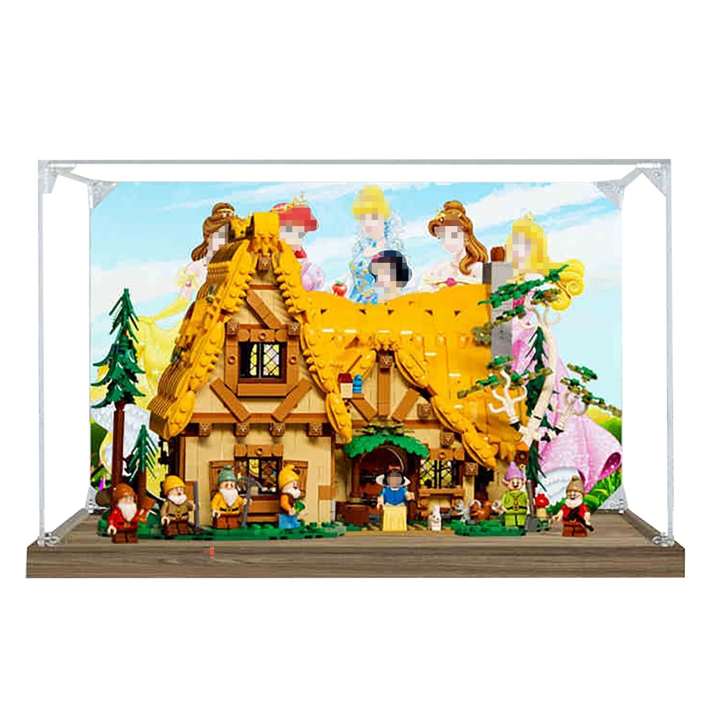 BoHeart No glue Clear Display Box for LEGO 43242 for Acrylic Dustproof Transparent Custom Display Case No Model40x30x25 cm Collectors grade