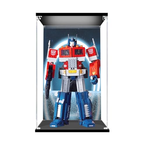 Clear Acrylic Display Case for Lego 10302 Model The Model NOT Included Background and Size Can Be Customized With backgroundupper light box