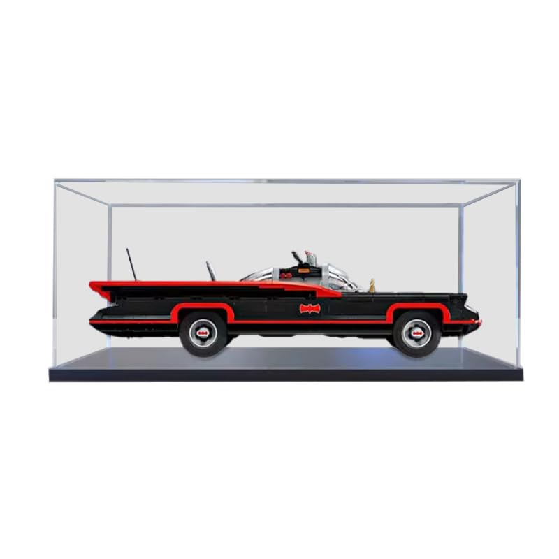 BoHeart Display Case for Lego 76328 Acrylic Clear Display Box for Batmobile 55x25x20cm