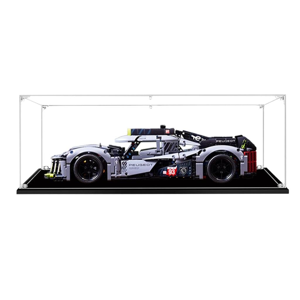 Generic Acrylic Display Case for Lego 42156 Technic Peugeot 9X8 24H Race Car ModelDustproof Transparent Clear Protective Case Compatible with Lego 42156 The model NOT included 2mm