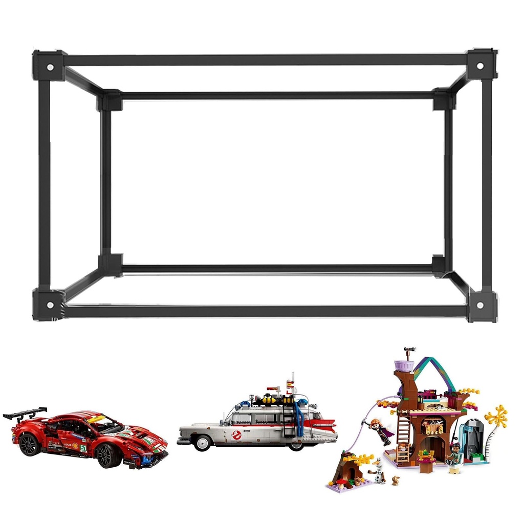 Large Display Case for Lego 41164 10274 42125 75956 7533722x12x10in Clear Acrylic Display BoxShowcase Stackable Dustproof with Door for Collection Model SelfAssembly