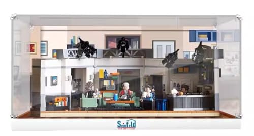 Acrylic Display Case Compatible with Lego 21328 Seinfeld Model Dustproof Transparent Display Box Showcase Display Box Only A