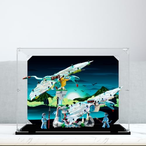 BoHeart Transparent Clear Acrylic Display Case for Lego 75572 Model Set Background Size Customizable NOT Included The Model With background