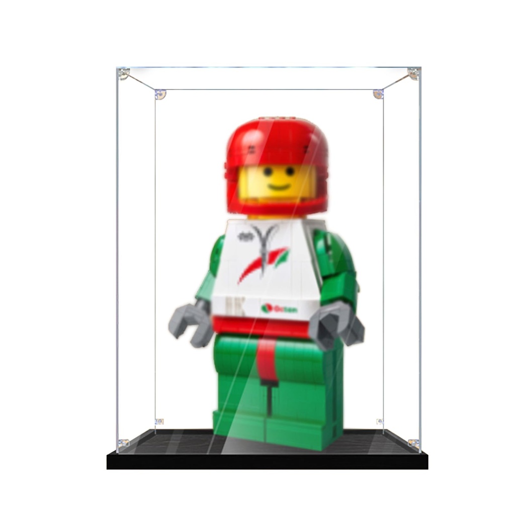Acrylic Display Case for Lego 40819 UpScaled Racing Driver Minifigure Modelwithout Brick Model mirror3mm
