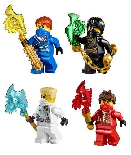 LEGO NinjagoTM Ninjas set of 4 Cole Jay Kai Zane Techno Robe minifigures Each with Techno Blade