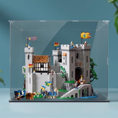 Acrylic Display Box for Lego 10305 Lion King Castle Model Transparent Dustproof Display Box Storage Box Compatible with Lego 10305 Construction kit Model Not Included Transparent