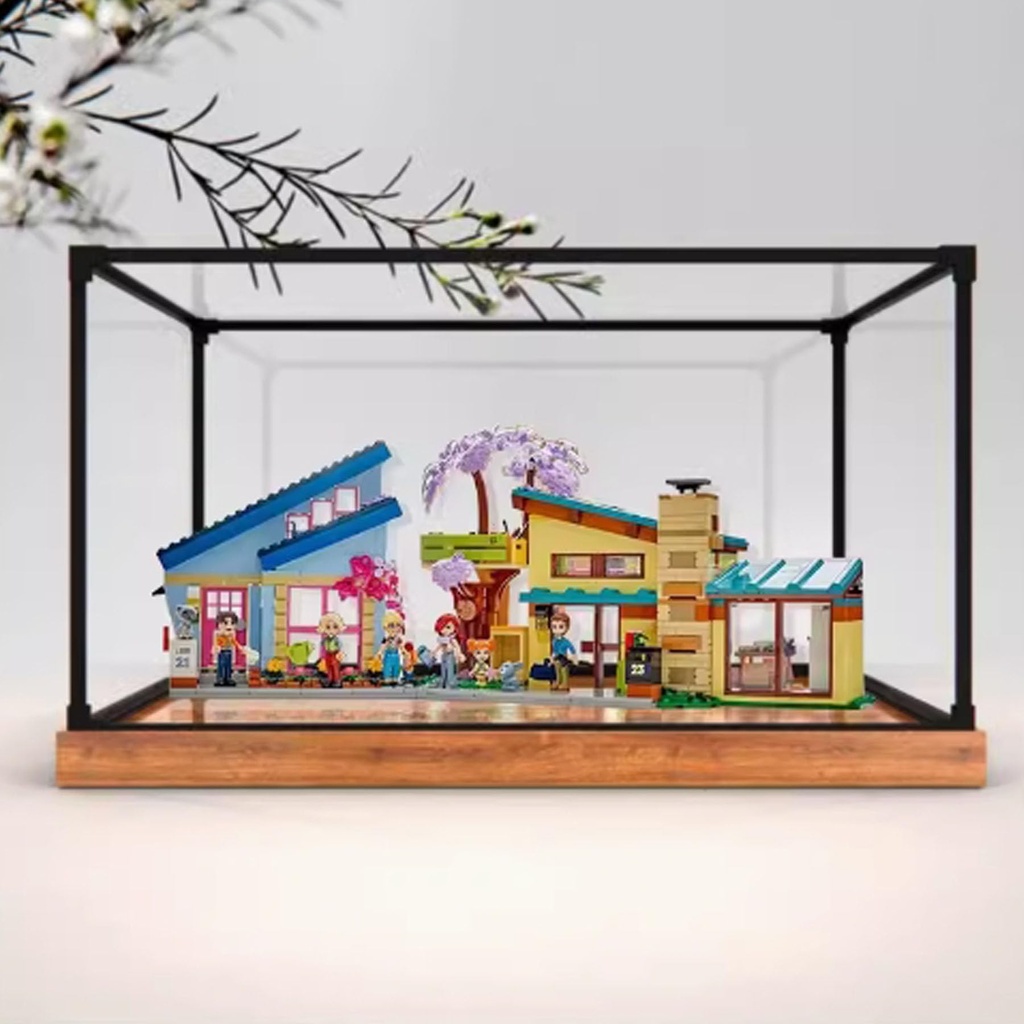 CHIFENMS Acrylic Display Clear Collectors Box Compatible with Lego 42620 Tree House with pitched roof Building Block Model Dust Storage Box Display Box Box Only Style 1