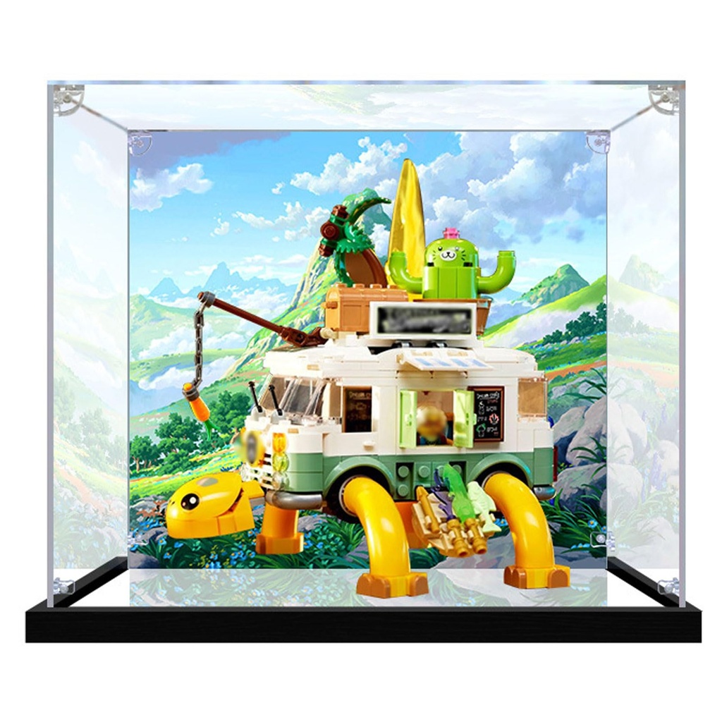 Protective Acrylic Display Box for LEGO 71456 Castilios Building Blocks Model Background Size CustomizableNOT Included The Model With backgroundmirror