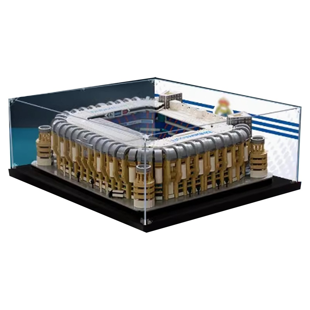 Dustproof Acrylic Clear Display Box Compatible with Lego Bernabeu Stadium 10299 Display BoxDustproof Box Storage BoxDisplay Box Only Display Box
