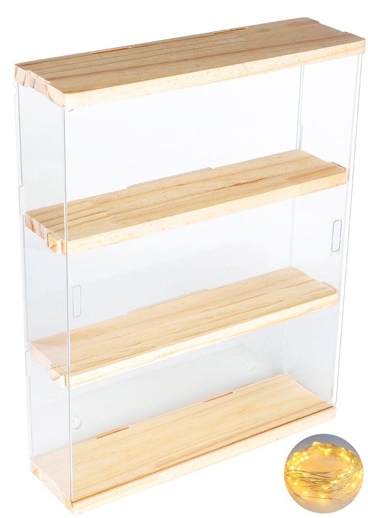 DuvinDD Acrylic Display Case Clear Figure Display Case Lego Display Shelves with Sliding Door Wall Mounted Dustproof Trinket Shelf for Miniature Hot Wheels for Home Bedroom Decor118x33x148inch