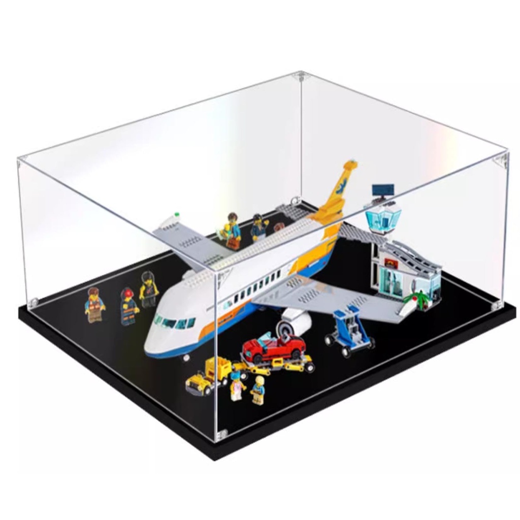 Acrylic Display Case for Lego Passenger Aircraft City 60262Dustproof Display Box Compatible LegoModel Showcase Gift NOT Included The Model 2mm