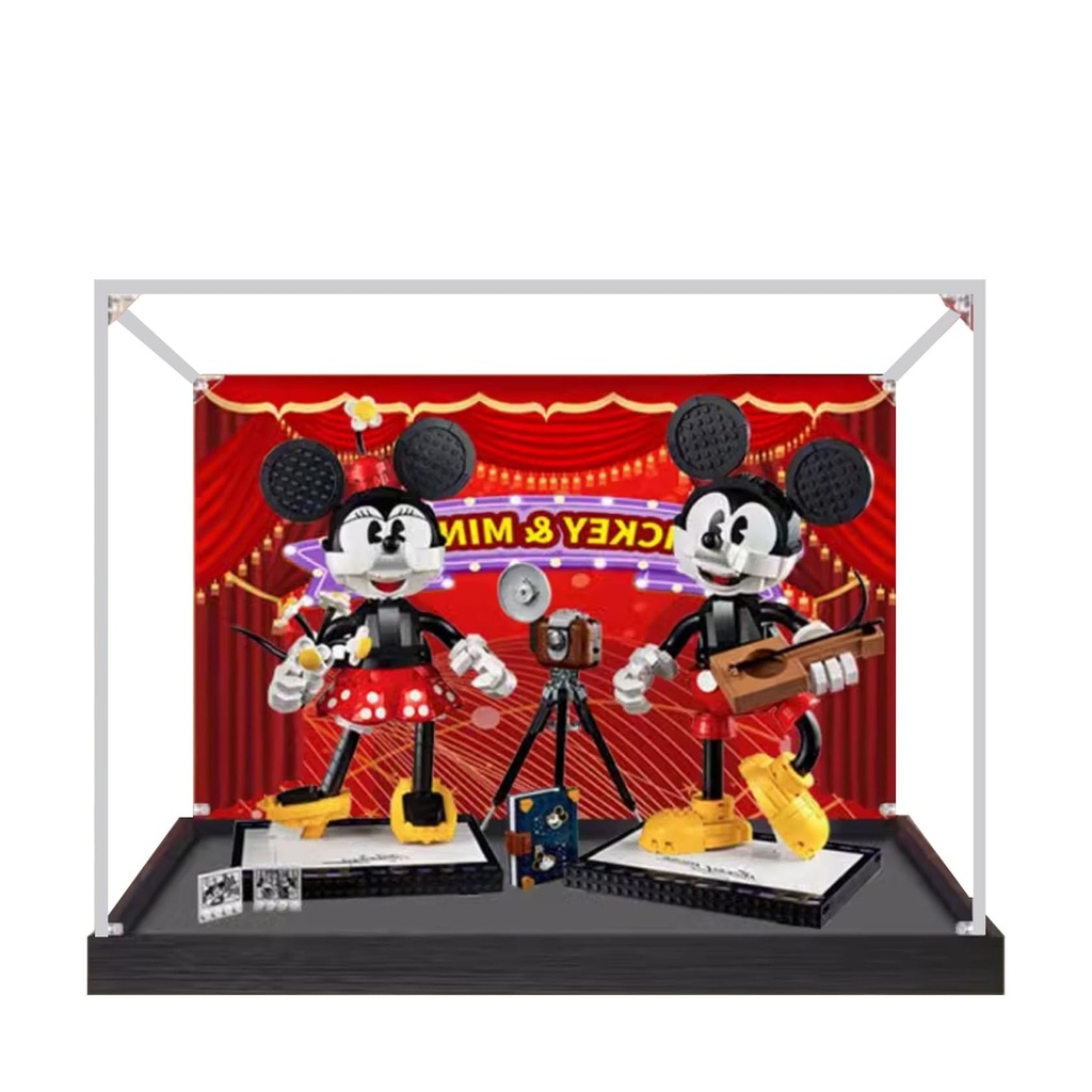 Display Case for Lego Mickey Mouse Minnie Mouse 43179 Dustproof UVProtected Custom Fit Showcase Gifts Theme B