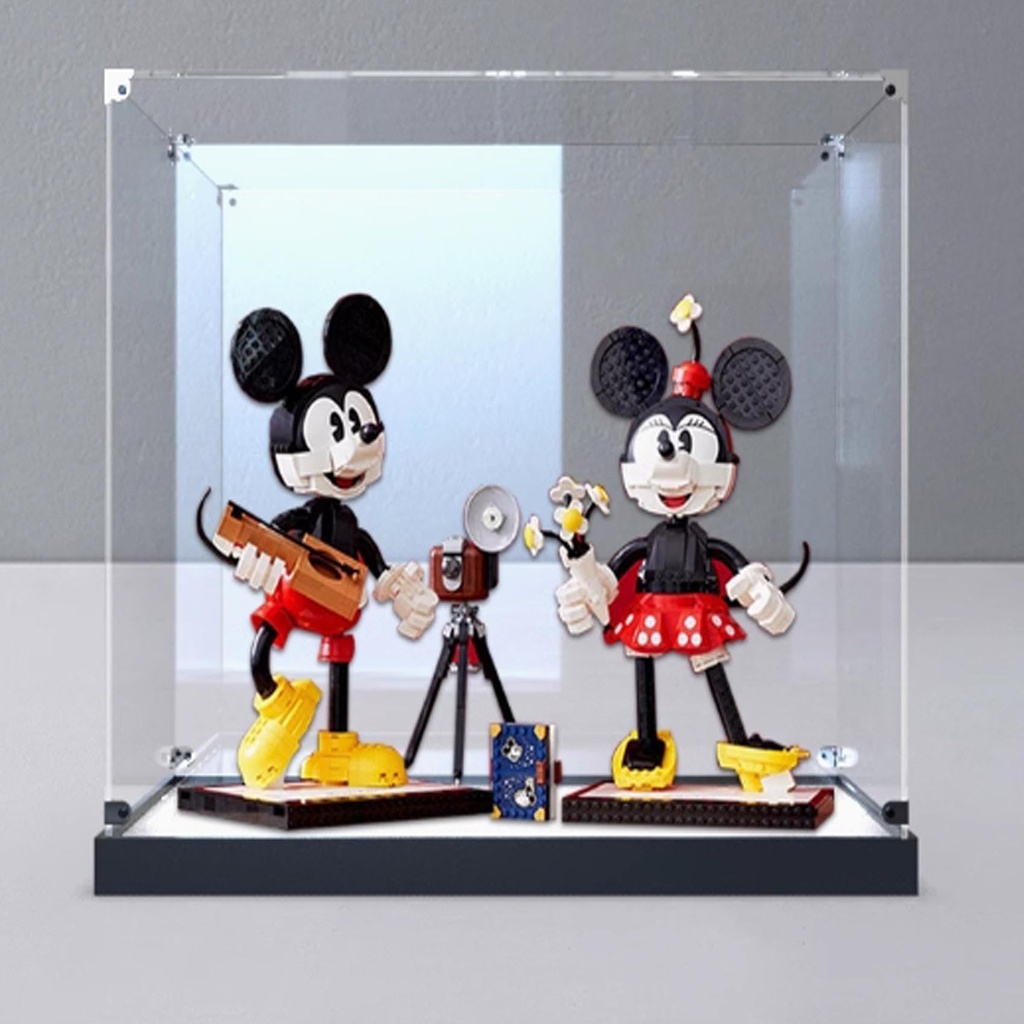 Transparent Acrylic Display Casefor Lego 43179 Dolls Model Clear BoxStorage BoxDisplay BoxCompatible with 43179 Model Display Box only Frosted Black