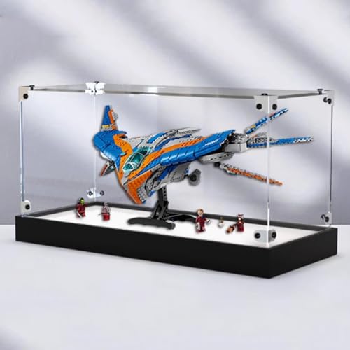 Acrylic Display Box for Lego 76286 Model Transparent Dustproof Display Box Compatible with Lego 76286 Construction kit Model Not Included Frosted Black Base