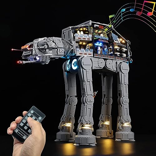 Kyglaring LED Lighting Kit No Model Compatible with Lego75313 Star Wars atat Walker Building Blocks Model Set Only Leds No Brick Set RC Sound Version