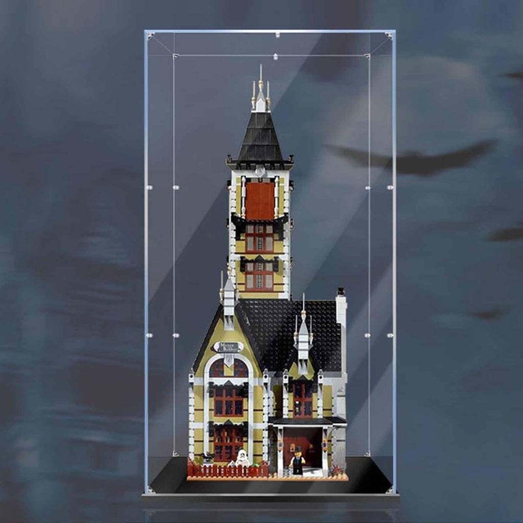Transparent Acrylic Display Case for lego 10273 Haunted House Jumping MachineAcrylic Dustproof Storage Box 10273Model Not Included2MM