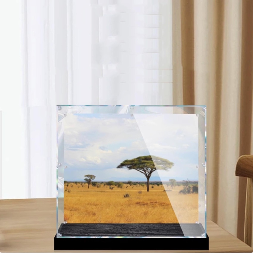 Transparent Acrylic Display Casefor Lego 31150 Wildlife Model Clear BoxStorage BoxDisplay BoxCompatible with 31150 Model Display Box only Back Sprayed Taller Base