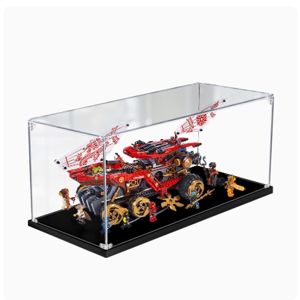 Acrylic Transparent Display Case for Lego 70677 Chariots Model Dustproof Transparent Display Case Showcase 244 118 118 inches Display Case Only 2mm