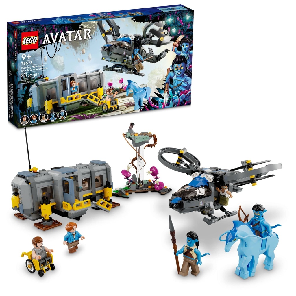 LEGO Avatar Floating Mountains Site 26 RDA Samson 75573 Building Set Helicopter Toy Featuring 5 Minifigures and Direhorse Animal Figure Movie Inspired Set Gift Idea for Kids Ages 9