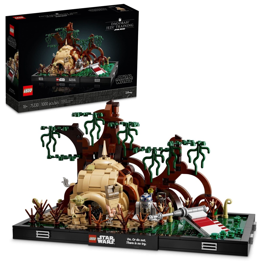lego Star Wars Dagobah Jedi Training Diorama 75330 Building Kit for Adults BrickBuilt Collectible for Display 1000 Pieces