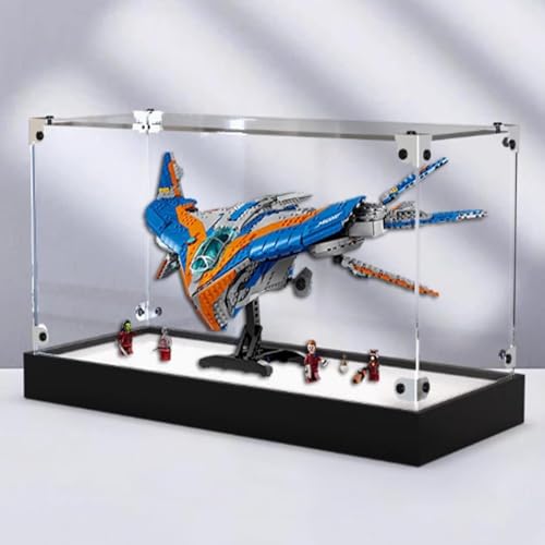 Transparent Acrylic Display Casefor Lego 76286 Escorting Guard Model Clear BoxStorage BoxDisplay BoxCompatible with 76286 Model Display Box only Frosted Black