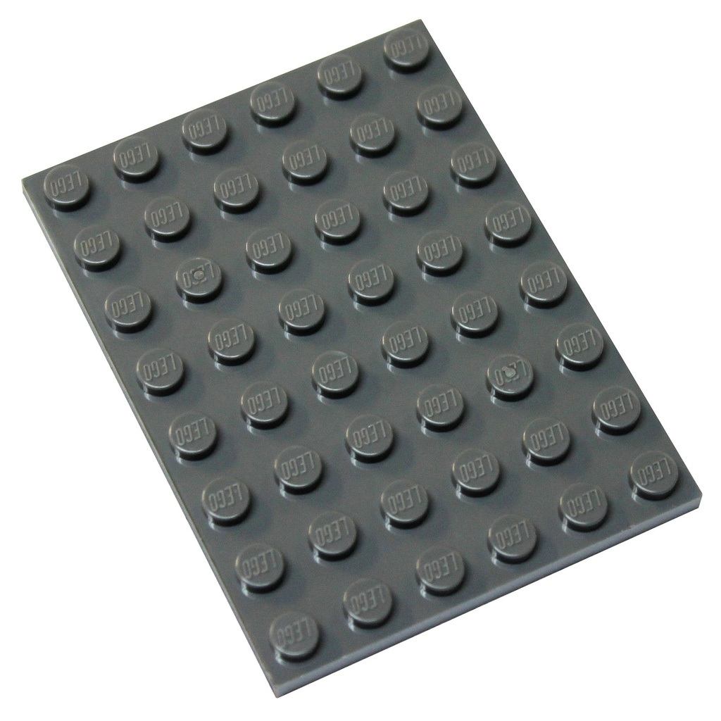LEGO Parts and Pieces Dark Gray Dark Stone Grey 6x8 Plate x50