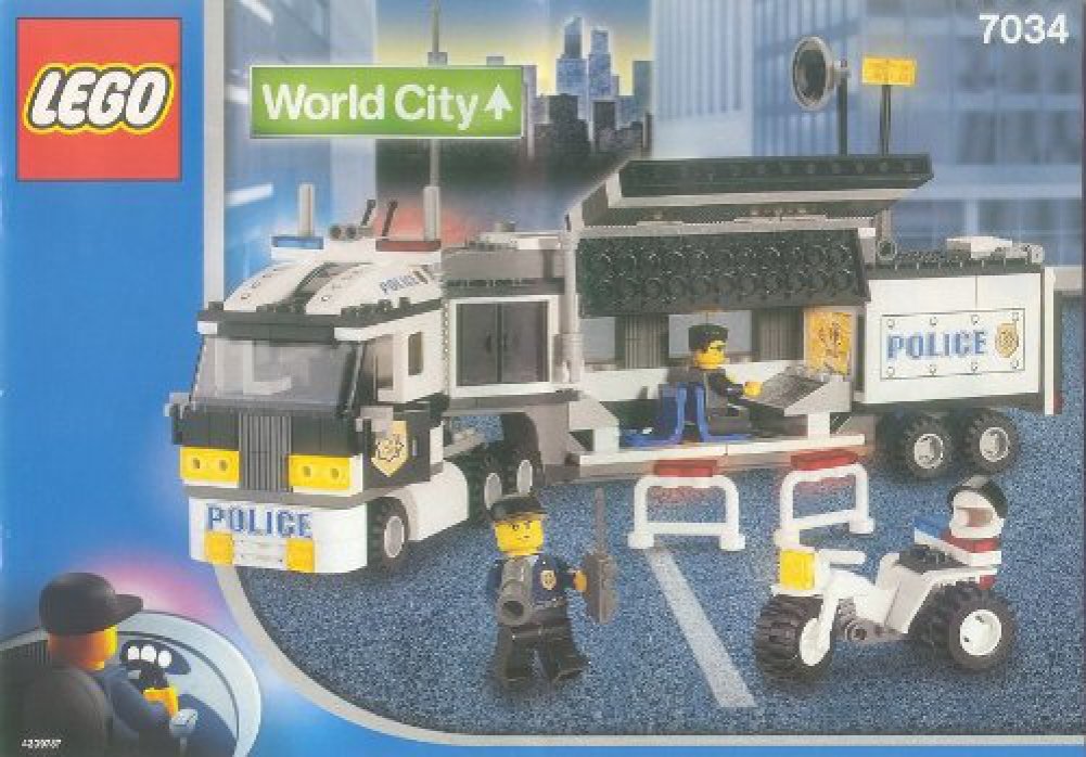Lego City Set 7034 Surveillance Truck