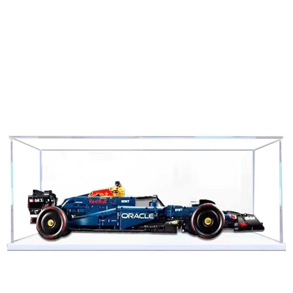 Acrylic Display Case for Lego 42206 Oracle RB20 F1 Racing Building SetClear Display Case DustProof Display Case Compatible with Lego 42206 Only Display Case Transparent B