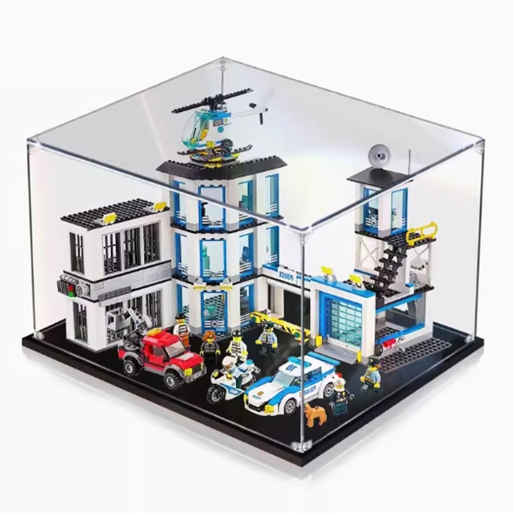 Acrylic Display Box for Lego 60141 Police Stations Clear Dustproof Display Box Box Only Lego Set Not Included 3mm