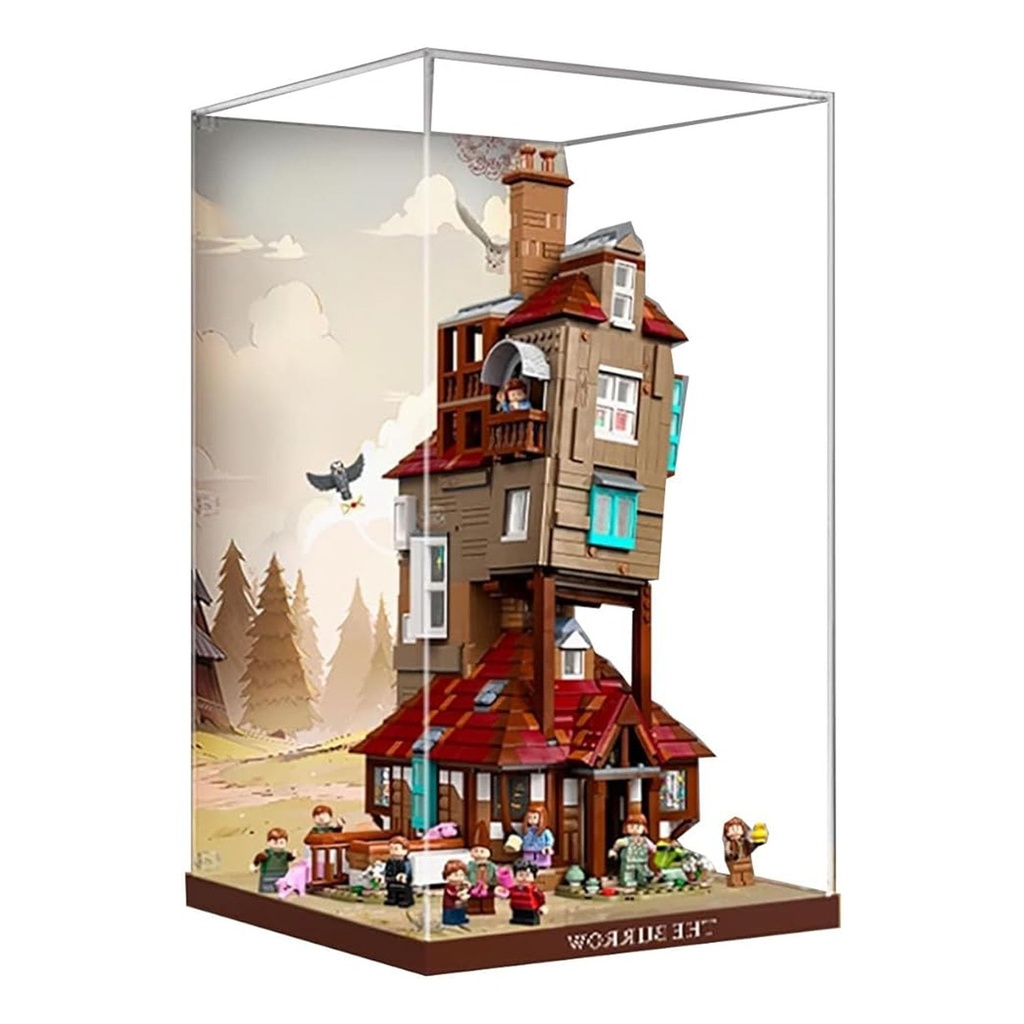 Acrylic Display Case Compatible with Lego 76437 The Ugly House Model Set Dustproof Transparent Display Case Storage Box Display Case Only