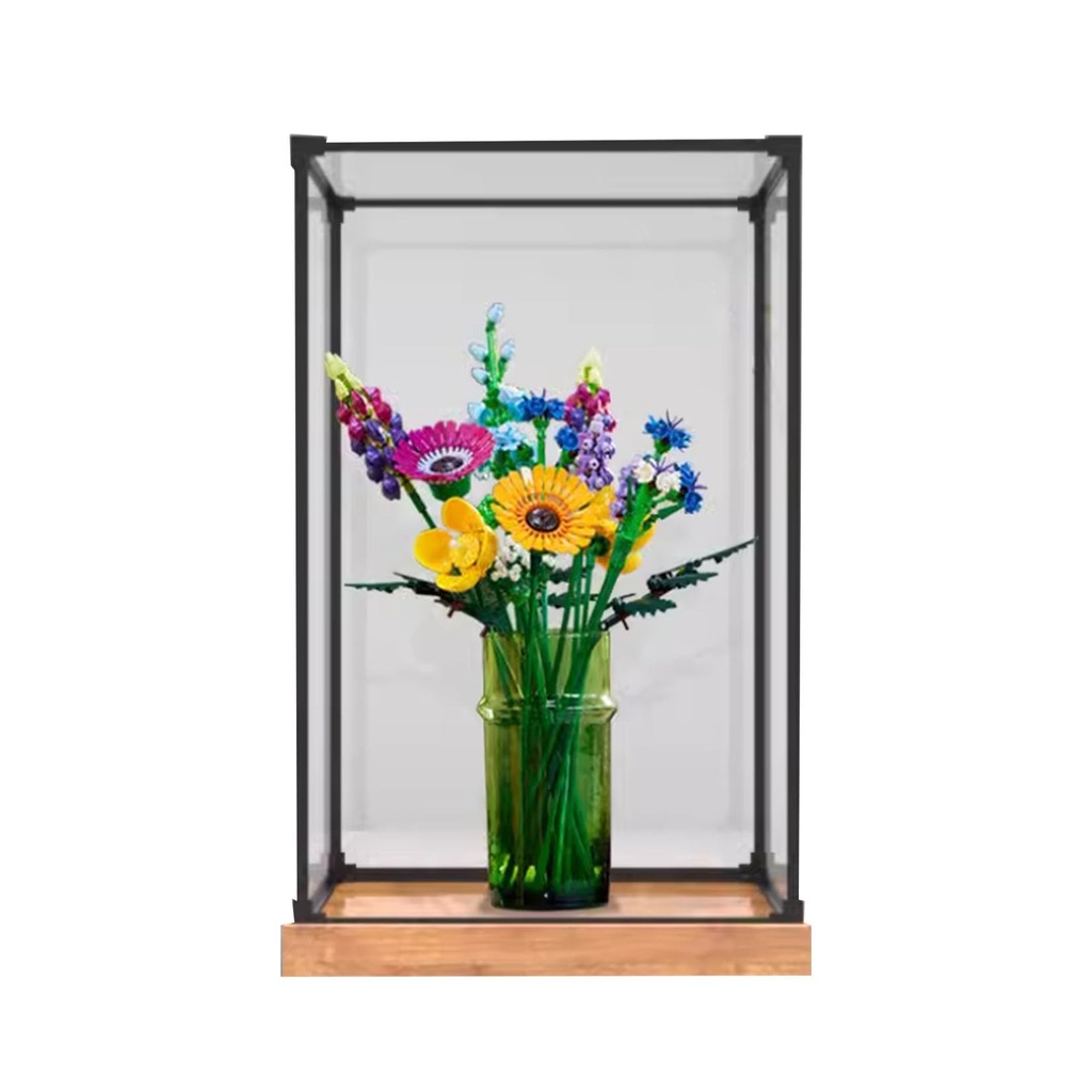 Acrylic Display Case for Lego Icons Wildflower Bouquet 10313 Showcase Protect Decorate Model with Dustproof StorageGifts Transparent B