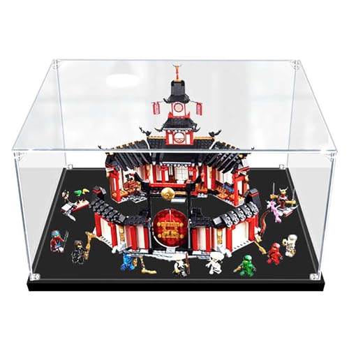 Acrylic transparent display box suitable for LEGO model training hall 70670 building block figure dust boxAcrylic Dustproof Transparent Custom Display Case No Model thickening model3mm