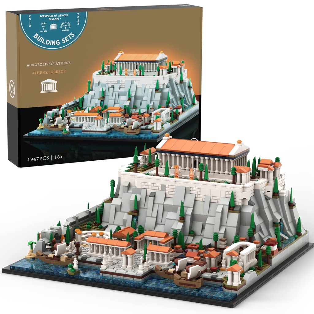 Givenni Architecture Landmark Collection The Acropolis in Athens Building Set Collectible Model for Adults Compatible with Lego 1947 Pieces