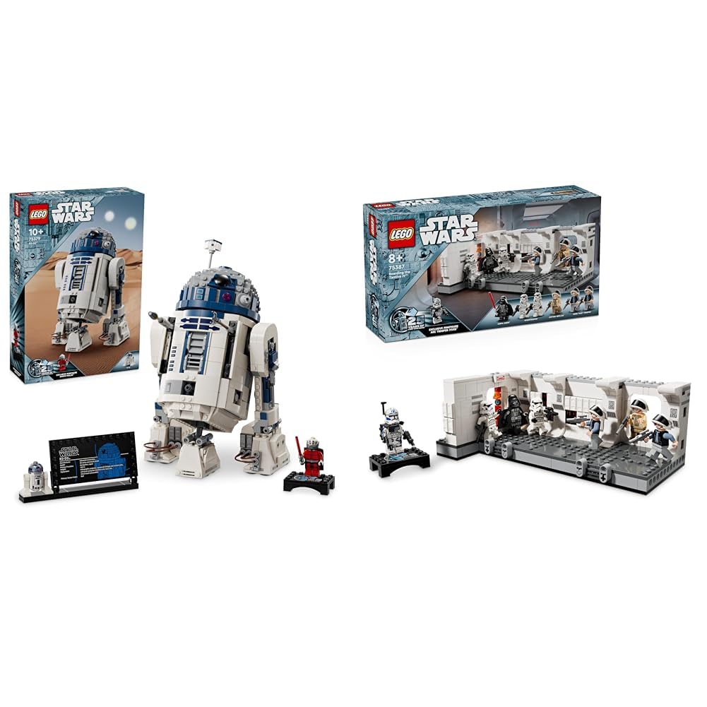 LEGO Star Wars R2D2 Model Set Buildable Toy Droid Figure for 10 Plus Year Old Kids Star Wars Boarding the Tantive IV Set A Hope Buildable Toy for 8 Plus Year Old Boys Girls Kids
