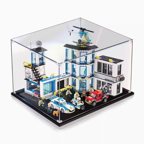 Transparent acrylic display box for Lego 60141 Police Headquarters model collection dustproof display box display box only 2mm