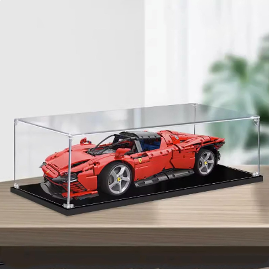 Dustproof Acrylic Clear Display Box Compatible with Lego Racing 42143 Display BoxDustproof Box Storage BoxDisplay Box Only Display Box 3mm