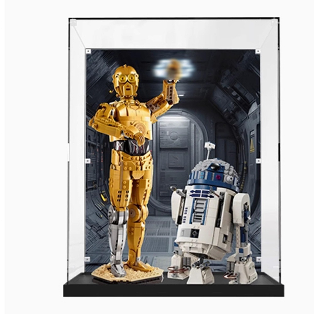 Acrylic Display Case Compatible with Lego 7539875379 Robots Model Dust Box Storage Case for Lego 7539875379 Display Case Only