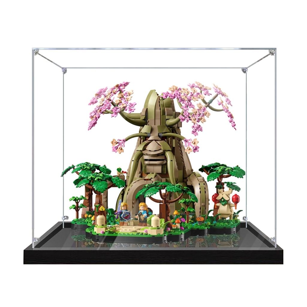 Acrylic Display Case for Lego 77092 Great Deku Tree Model Sturdy Protection for Your Collectible Model Not Included basic3mm