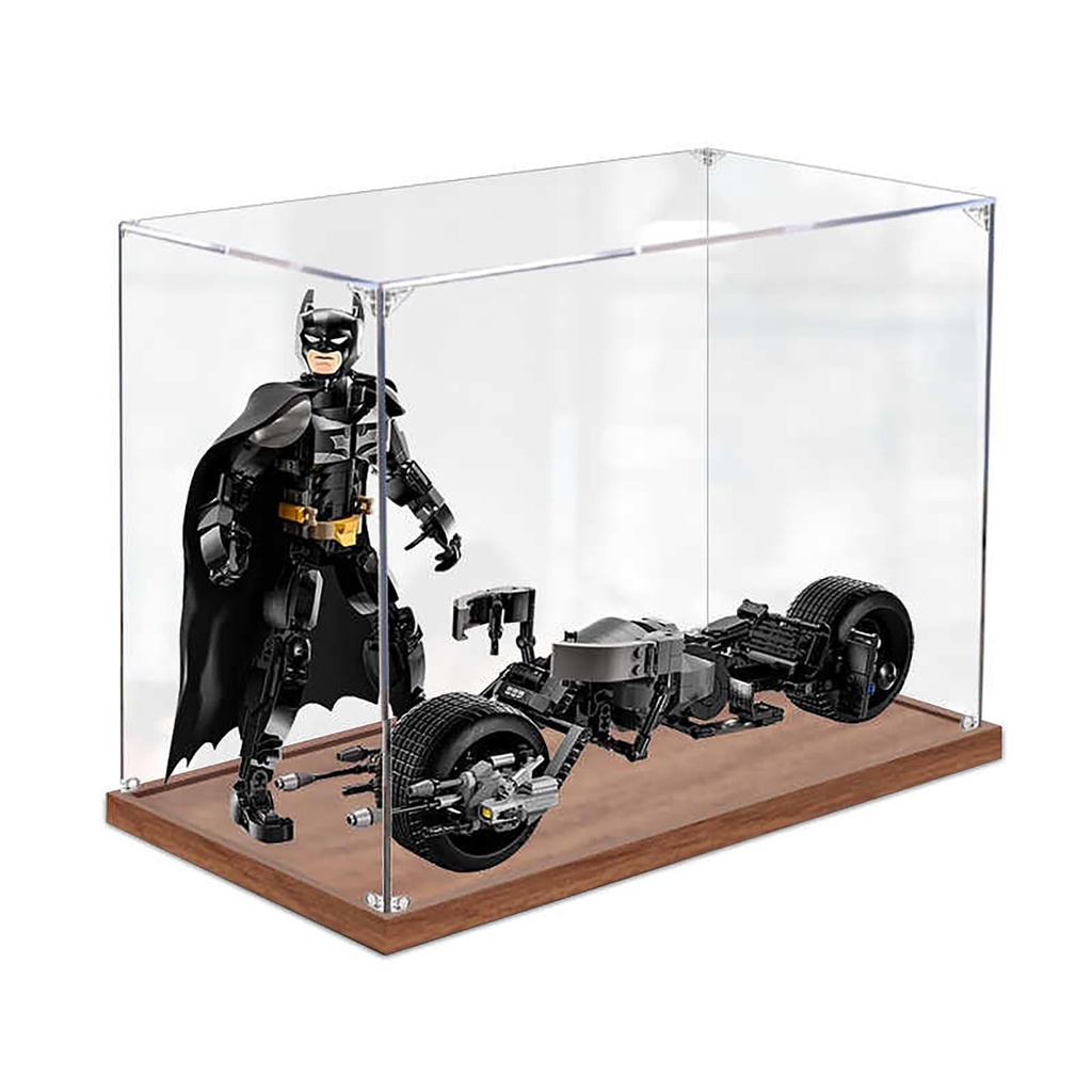 Acrylic Display Case for Lego 76273 BatMan and BatPod Bike Model Sturdy Protection for Your Collectible Model Not Included B3 mm