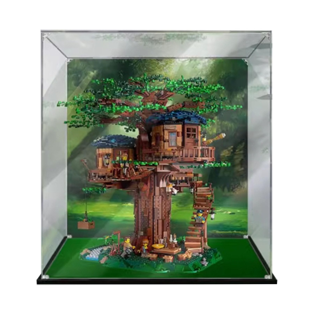 Acrylic Display Box for Lego 21318 Summer Treehouse Model Clear Dustproof Block Organizer Box Only Lego Set Not Included