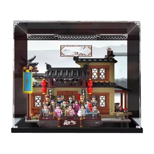 Acrylic display box customized for lego 86220 Tongfu Inn model selfassembling transparent dust cabinet treasures organizercabinet box only backgrounds