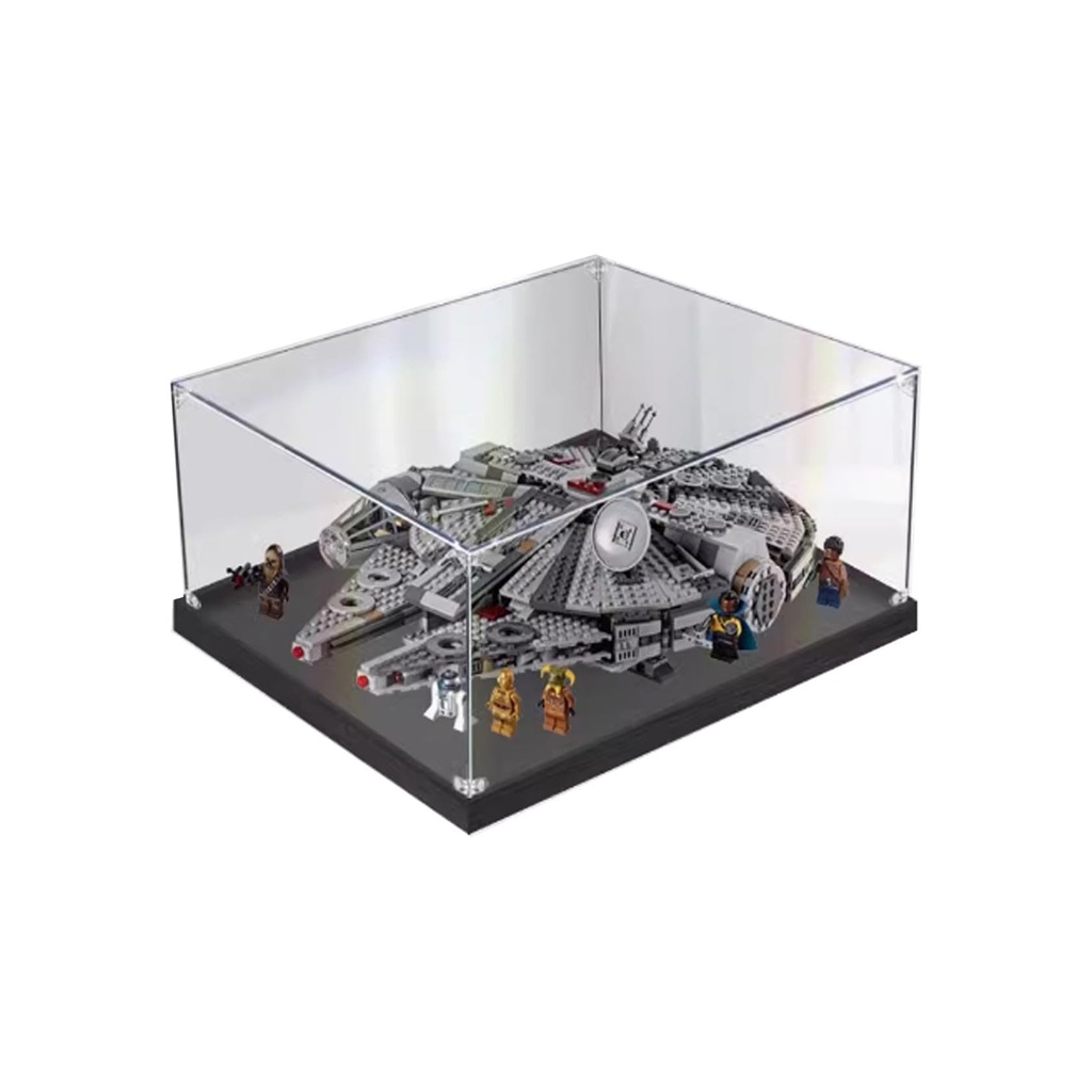 Acrylic display case For Lego 75257 Millennium Falcon model dustproof transparent acrylic display case storage box model not included 2mm