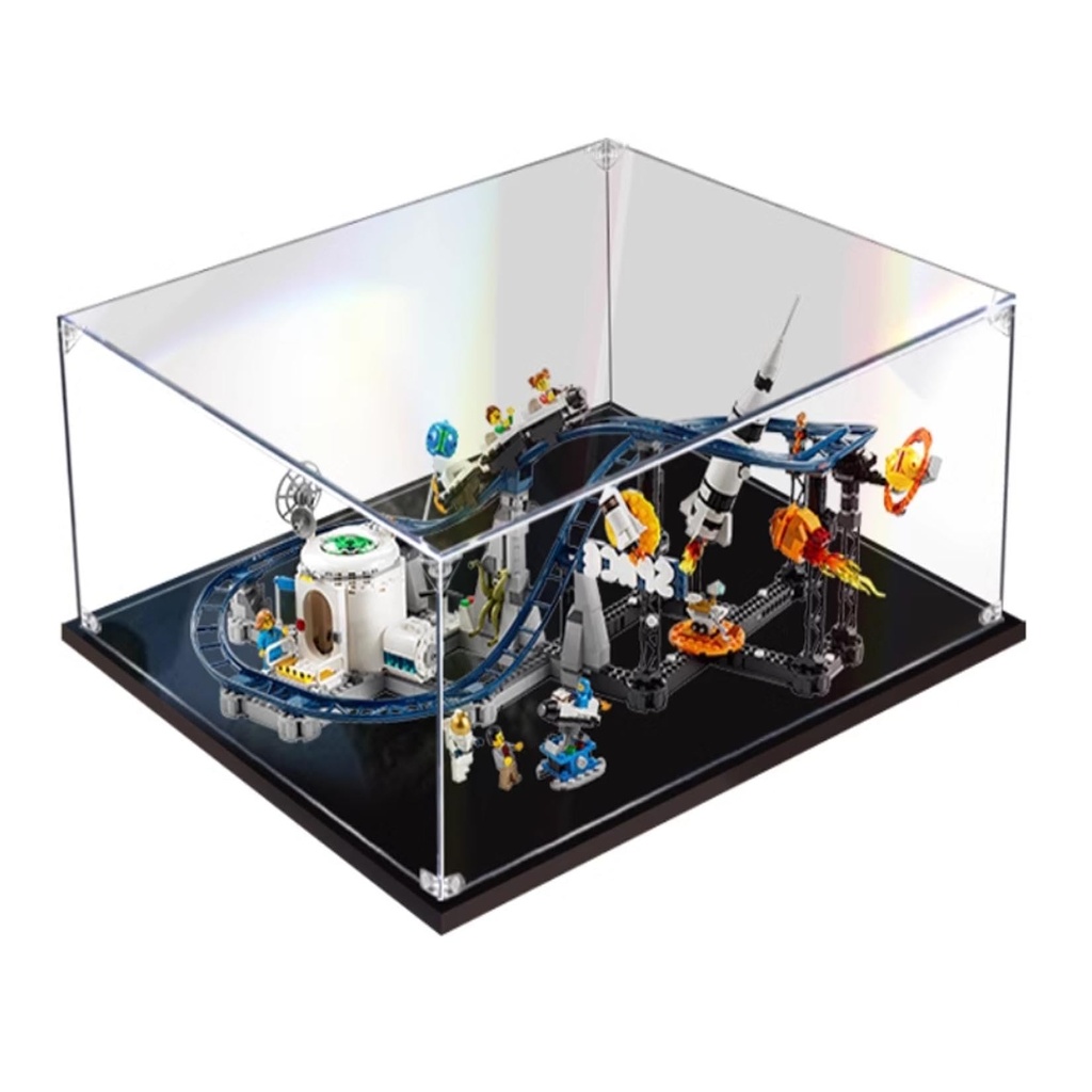 Acrylic Display Case for Lego Space Coaster 31142Dustproof Display Box Compatible LegoModel Showcase Gift NOT Included The Model 3mm