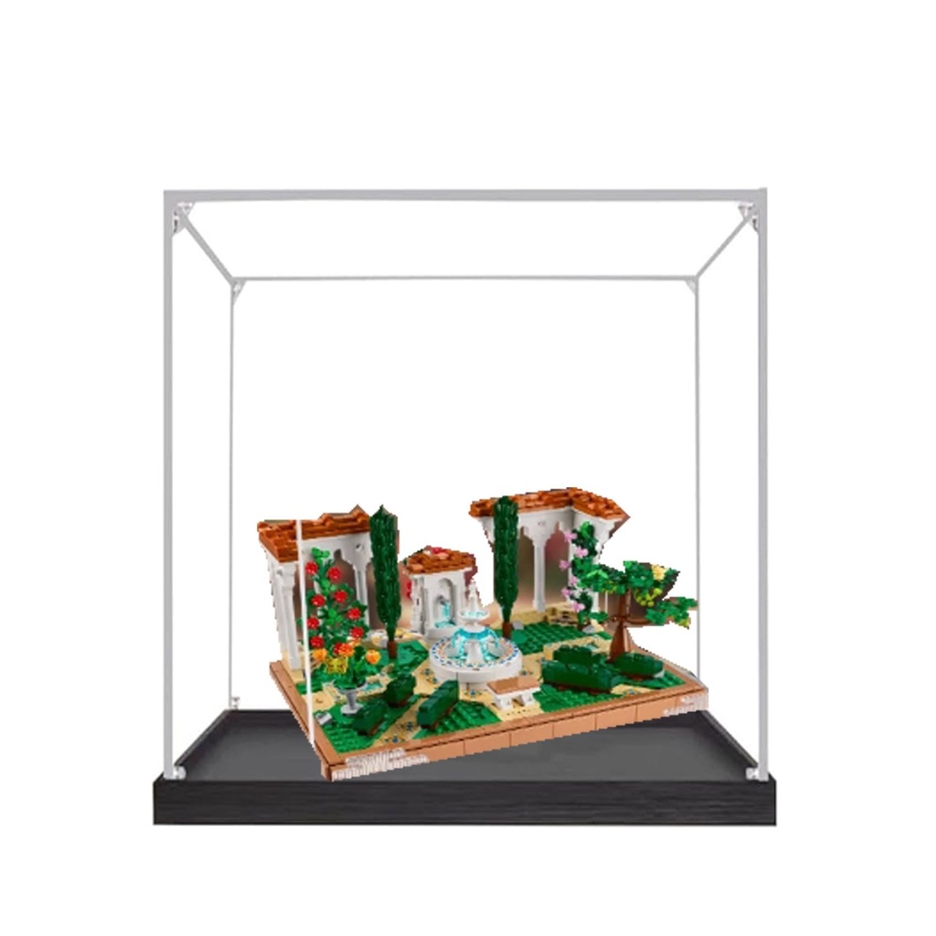 Transparent Acrylic Display Case for Lego 10359 Spanish Fountain Garden Model Clear BoxStorage BoxDisplay BoxCompatible with 10359 Model Display Box only 3mm