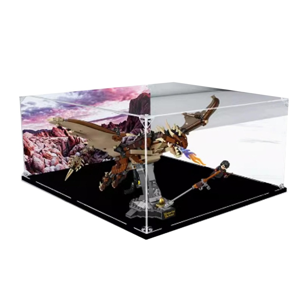 Acrylic display box for Lego 76406 Tree Wasp Dragon Model transparent dustproof display box compatible with Lego 76406 construction kit model gift display box model not included