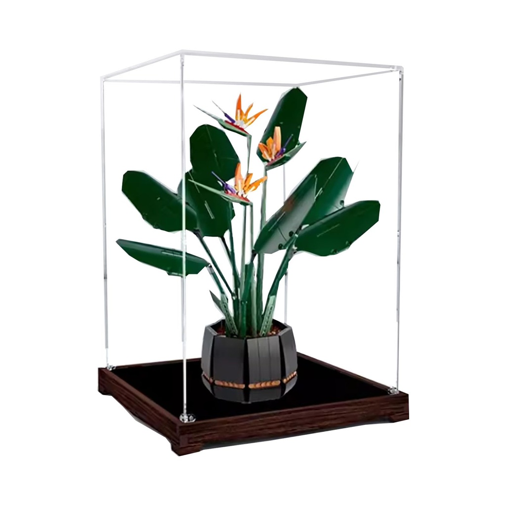 Acrylic Display Case for Lego 10289 Bird of Paradise BonsaiDustproof Box Storage Box Transparent Box Display Box Compatible with Lego 10289Only Case No Model Option 2