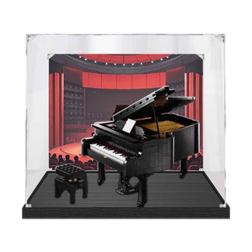 Acrylic Display Box for Lego 21323 Piano Model Transparent Dustproof Display Box Storage Box Compatible with Lego 21323 Construction kit Model Not Included