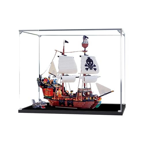BoHeart Acrylic display case for Lego 31109 Corsair Specialcustomizedtransparent Dustproof display box can be collectedsize50X25X40cm Model Not Included 2MM