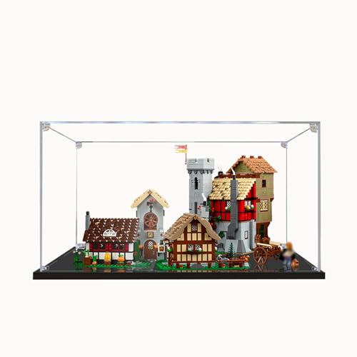 Premium Acrylic Display Case for Lego Model 10332 Clear and Dustproof Storage The Model NOT IncludedBackground and Size Can Be Customized 3MM